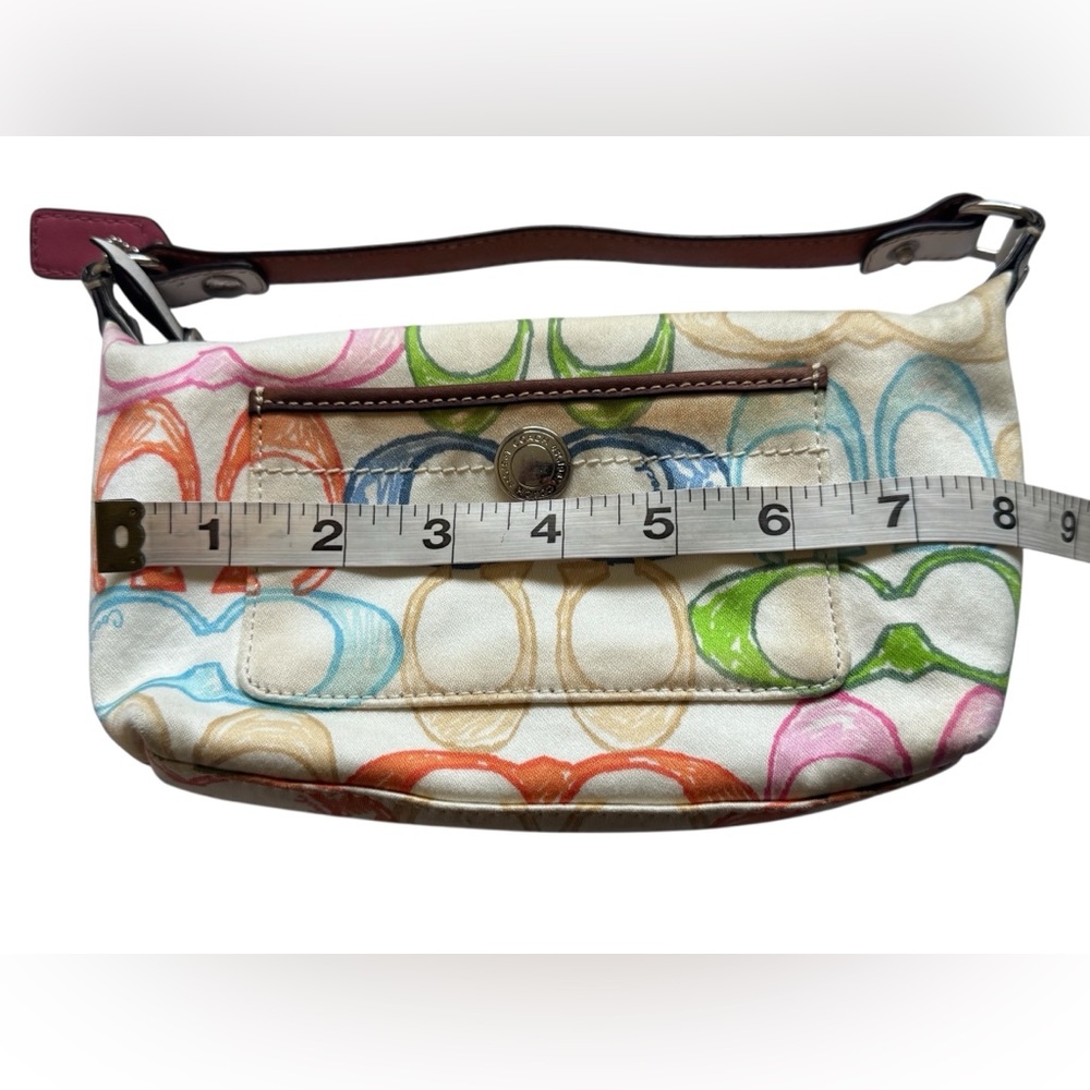 Coach Vintage Y2K Scribble Hamptons Weekend Mini Top Handle Purse Makeup Bag - Picture 6 of 10